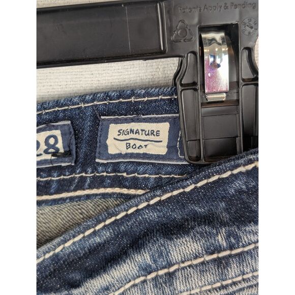 Miss Me Signature Boot Jeans JE8228BL Women's Size 28 - Picture 7 of 13